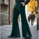 AIDASE  -  Men's Velvet Pants with Pockets, Solid Color Comfortable Soft, Daily Wear Fashionable Street-style Trousers aidase-shop