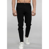 AIDASE  -  Men's Grey Slim Fit Chino Pants Ankle Length Stretch Casual Trousers for Business Daily Wear aidase-shop