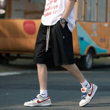 Aidase 2025 Summer Men's Overalls Shorts Baggy Straight Casual Short Pants Y2K Streetwear Bermuda Sports Drawstring pantalones cortos aidase-shop