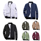 AIDASE  -  Sports Windbreaker Zip Up Coat with Pockets Clothing Spring Autumn Men's Bomber Jacket Casual Lightweight Jacket For Men aidase-shop