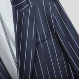 AIDASE  -  Men Blazer Striped Patchwork Lapel Long Sleeve One Button Casual Male Suit Streetwear 2025 Fashion Thin Coats Blazer Men aidase-shop