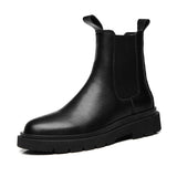 47.52Aidase Autumn New Chelsea Boots for Men Black Boots Platform Shoes Fashion Ankle Boots Winter Slip on Men Shoes New Botines Mujer aidase-shop