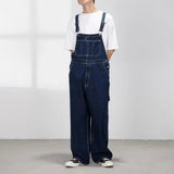 AIDASE  -  Autumn Large Size Jumpsuits Men'S High Street Cowboy Suspenders Couples Wear Overalls Men Women With Same Letter Pantalon Hommes aidase-shop