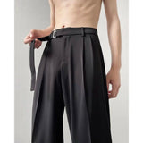 AIDASE  -  Premium Coffee Drape Suit Pants Men Spring Fashion High-end High Waist Straight Loose Casual Trousers Japanese Streetwear aidase-shop