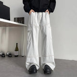 AIDASE  -  Summer New Men Jeans Loose Wide Leg Floor-Length Male Denim Pants Niche Design Style Highlighted Lines Trousers 21E6844 aidase-shop