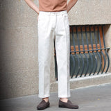 AIDASE  -  Faionable Casual Bla Straight Leg Men's Jeans Premium Feel Trendy All-Match Briti Sle Long Pants for Young Men aidase-shop