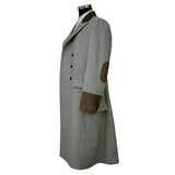 Aidase Fashion Woolen Men Long Jacket Double Breasted Peaked Lapel Overcoat Windbreaker Autumn Winter Coats Custom Made Only Coat aidase-shop