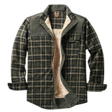 AIDASE  -  European and American Casual Checked Thickened Shirt. Men's New Style Fleece-lined. Winter Warm. Pure Cotton Jacket. S-XXXXL aidase-shop