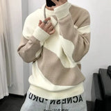 Aidase Round Collar Men's Clothing Striped Graphic Pullovers Knit Sweater Male Crewneck Korean Fashion Thick Winter Designer Luxury aidase-shop