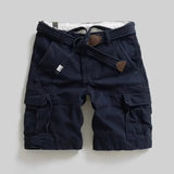 AIDASE  -  American Retro Workwear Shorts Casual Loose Men's Multi-Pocket Pants Comfortable Five-Part Trousers Mid-Length plus Size aidase-shop