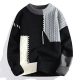 Aidase Warm Thick Men's Knit Sweater New In Fleeced Korean Fashion Vintage Pullovers Male Top High Quality Aesthetic Style Y2k Knitwear