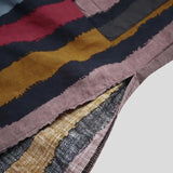 AIDASE  -  Men's Muslim Long Sleeve Cotton Striped Robes Islamic Arabian Kaftan Suit Middle East Dubai Abaya Retro Spring Clothing 2025 New aidase-shop