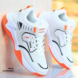 AIDASE  -  Men's Spring Summer New High Top Running Basketball Shoes Waterproof Leather Surface Breathable Sports Shoes Rubber Sole aidase-shop