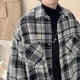 AIDASE  -  Casual sports fashion spring and autumn Japanese and Korean lapel jacket autumn boys woolen internet celebrity couple jacket aidase-shop
