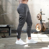 AIDASE  -  Spring And Autumn New American Sports Men's Solid Color Overalls Outdoor Leisure Fitness Running Training Pants Clothing aidase-shop