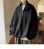 AIDASE  -  Trend Men Sweatshirt  Metal Zipper Decoration Long Sleeve Stand Collar Solid Color Male Jacket Coats 2025 New Tide 21E6616 aidase-shop