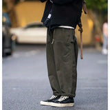 Aidase Japanese Cargo Pants Men Women Vintage Loose Solid Color Trousers American High Street Casual Pants Hip-hop Streetwear Unisex aidase-shop