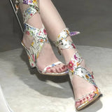 AIDASE  -  Fashion Designer Womens Shoes Exquisite Stamp High Heeled Sandals for Woman Fashion Runway Style Casual Shoes Sandalias De Mujer aidase-shop