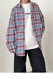 AIDASE  -  American Sle Plaid Long Sve irt Men Women Casual Loose All Match Worn Long Sve Cheered irt Coat Spring Autumn aidase-shop