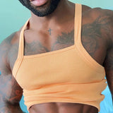 AIDASE  -  Summer Fashion Mens Suits Knitted Sleeveless Vest And Shorts Two Piece set Leisure Home Tank Tops Home Wear Sports Outfits aidase-shop