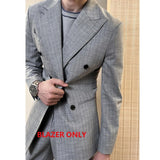 Aidase High Quality Wedding Suit For Men Business Formal Casual Double Breasted  Dress Suit 2 Pieces Office Work Party Prom Costume aidase-shop