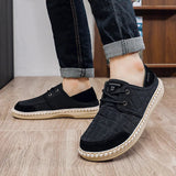 AIDASE  -  Men's Two-Way Wear Driving Shoes Slip-On Beijing Style Casual Fishing Boat Shoes Breathable Low Cut Comfortable All-Season aidase-shop