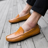 AIDASE  -  Men's Casual Shoes Lightweight Walking Sneakers Male Casual Business Leather Shoes Men Boat Shoes aidase-shop