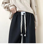 AIDASE  -  Summer Y2K Korean Style Vintage Loose Trousers Man Casual All Match Harajuku KPOP Sport Pants Fashion Style Pockets Male Clothes aidase-shop