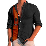 AIDASE  -  Trendy Regular Cuff Men'S Button Down Shirt Male Casual Music Print Plus Size Shirt Long Sleeve Turn Down Shirt рубашка aidase-shop