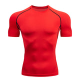 Aidase Sport T Shirt Men Quick Dry Short Sleeve Sport Tee Tops Gym Fitness Compression Shirt Training Running T-Shirt Men Rashgard aidase-shop