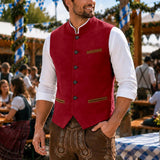 AIDASE  -  Men's Sleeveless Vest With Button Design Stylish And Simple Light Business Casual British. Coat 3xl aidase-shop