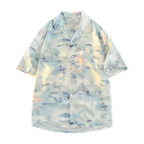 AIDASE  -  Summer Men's Short Sleeve Printed Shirts  Beach Shirts Casual Fashion Tee Shirt  Couple Tops aidase-shop