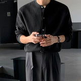 Aidase Men's Knitted Luxury Button Cardigan Sweatercoat Casual Long Sleeve O Neck Solid Color Vintage Korean Autumn Clothing New aidase-shop