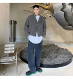 AIDASE  -  Autumn Winter New Men's Tide Elegant Short Jacket Thick Small Fragrant Stand Collar Woolen Korean Fashion Casual Top aidase-shop