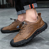52.74Aidase Handmade Leather Casual Men Shoes Summer Hot Sale Breathable Non-Slip Men Loafers High End Wear-Resistant Flat Men Driving Shoes aidase-shop