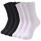 AIDASE  -  6Pairs New High Quality Men Socks Cotton Breathable Black White Business Spring Summer for Male sock Plus Size EU42-48 aidase-shop