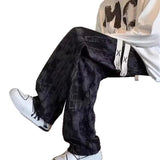 AIDASE  -  American Washed Tie Dye High Street Casual Pants Loose Straight Leg Long Trousers Men Women New Fashion Spring Autumn Versatile aidase-shop