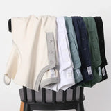 AIDASE  -  Three Needle American Retro Heavy T-shirt Men's Amikaji Pure Cotton Tube Weaving T-shirt Henry Collar Unisex Short Sleeved Shirt aidase-shop