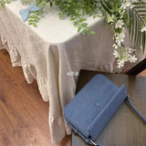 AIDASE  -  Fashion Denim Shoulder Bag Women Casual Tote Small Canvas Flap Underarm Bag Purse Blue  Jeans Handbag aidase-shop