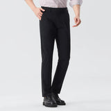 AIDASE  -  Summer New Fashion Men Solid Color Simple Basic Casual Trendy Daily Straight Silk Trousers American European Male Pants Clothes aidase-shop