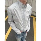 AIDASE  -  New Summer Men'a Jackets Solid Color Stand Collar Zipper Mesh Patchwork Sun-proof Clothing Solid Color Male Coats aidase-shop