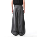 AIDASE  -  American Retro Tailored Design Casual Pants Men's Loose Wide Leg Suit Trousers Trendy Brand Slimming Knife Edge aidase-shop