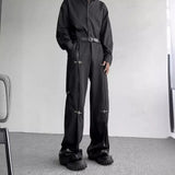 AIDASE  -  Autumn Trousers for Men's Korean Version of PU Leather High-end Wide-leg Trousers aidase-shop