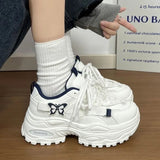 AIDASE  -  New Arrival Women's Dad Shoes Summer Butterfly Design Lightweight Platform Sneakers Height Increasing Chunky Sole Casual Walking aidase-shop