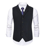 AIDASE  -  Multi Colors Men's Business Suit Vest Fashionable British Retro Checkered Knitted Casual Workwear Tailoring Vest Tops aidase-shop