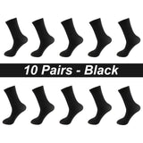 AIDASE  -  10Pairs Men Socks Organic Cotton Breathable Black White Business Socks Casual Spring Summer for Male Plus Size EUR38-48 aidase-shop