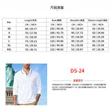 AIDASE  -  Men's Long Sleeve Polo Shirt Casual Contrast Collar Breathable Business Golf Polo Top aidase-shop