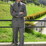 AIDASE  -  Classic Business Men's Suit Wedding Suits Comfort 2-Pieces Stripe Tailor-Made Groom Groomsman Formal Occasions Size Customized aidase-shop