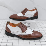 AIDASE  -  Retro Men's Dress Shoes Trend Casual Business Social Leather Shoes For Men Wedding Oxfords Shoes Men Classic Party Brogues Male aidase-shop
