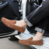 AIDASE  -  Men's Loafers Hot Selling Spring Autumn Men's Suede Leather Shoes for Commuting Massage Sole Flat Bottomed Walking Shoes aidase-shop